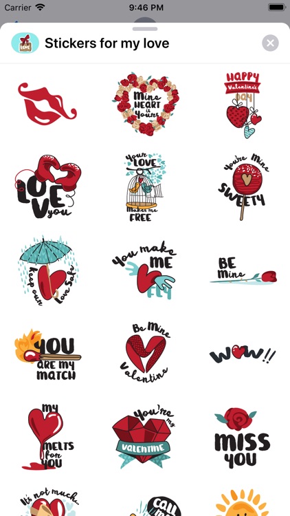 Stickers for my love