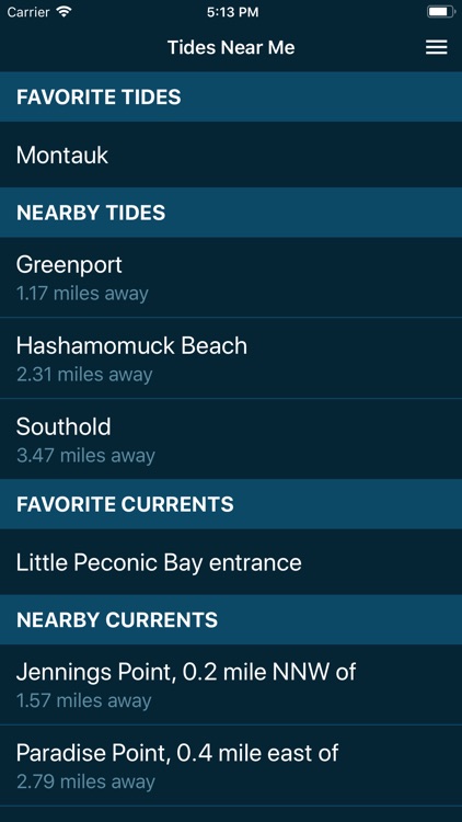 Montauk Tide Chart