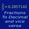 Icon Fractions/Decimals/Fractions