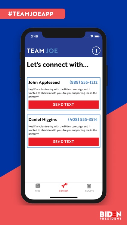 Team Joe Campaign App