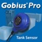 Intelligent tank sensor mounted on the outside of metal and plastic fluid tanks