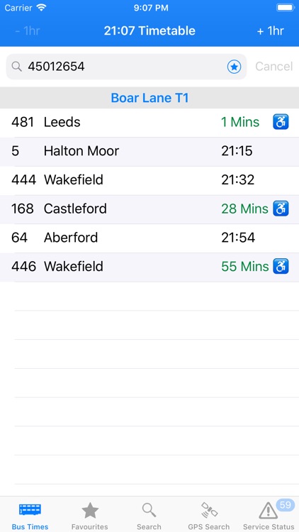 Bus Times - Yorkshire