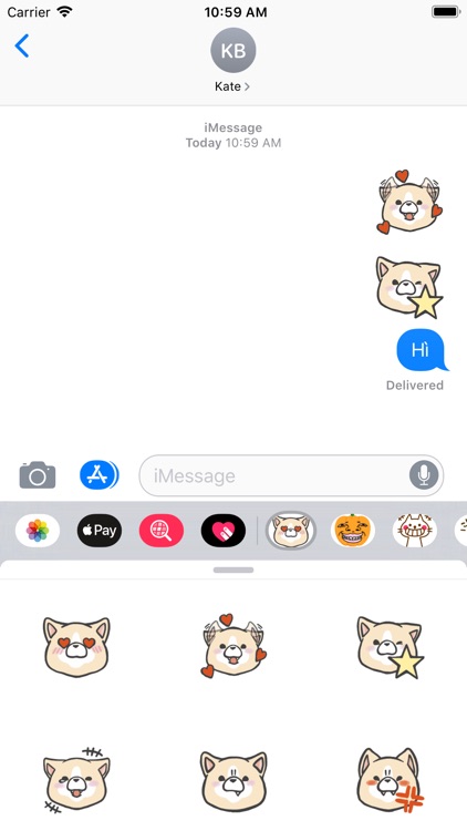 Nhãn Dán Chó Đầu Heo