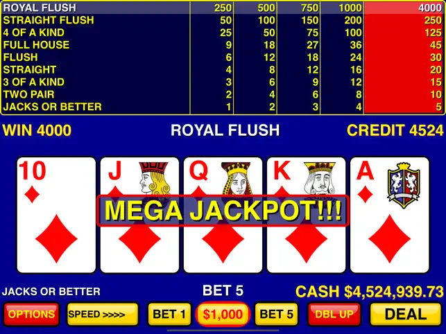 Captura de tela 1 Video Poker Games iphone