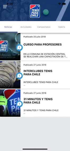 Game screenshot Tenis para Chile apk