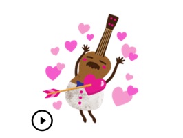 Animated Ukulele Stickers