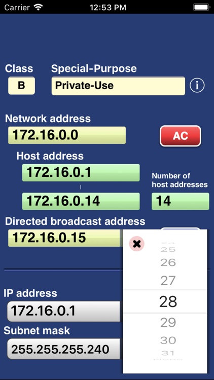 IP Keypad - Subnet Calculator