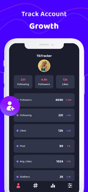 TikTracker: TikTok 粉絲與追蹤人數報告(圖2)-速報App