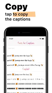 fonts for captions iphone screenshot 3