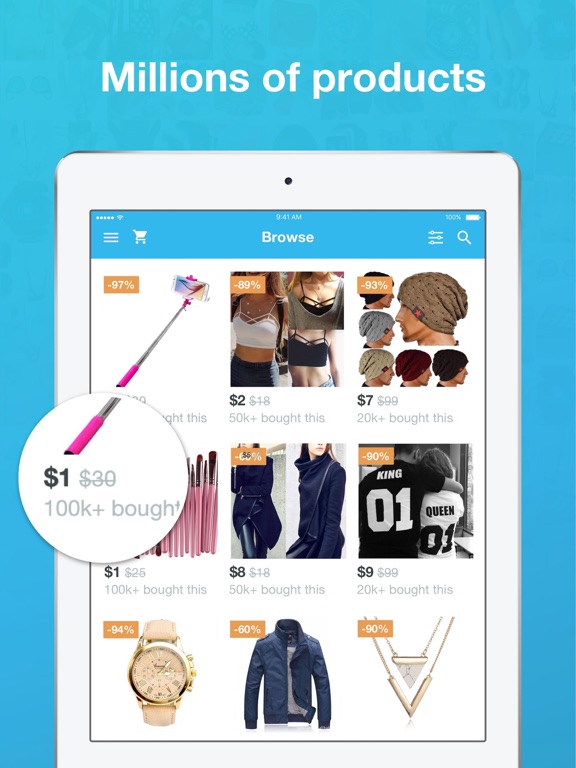 iPad Image of Wish - Shopping Made Fun
