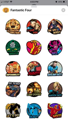 Game screenshot Fantastic Four Stickers mod apk