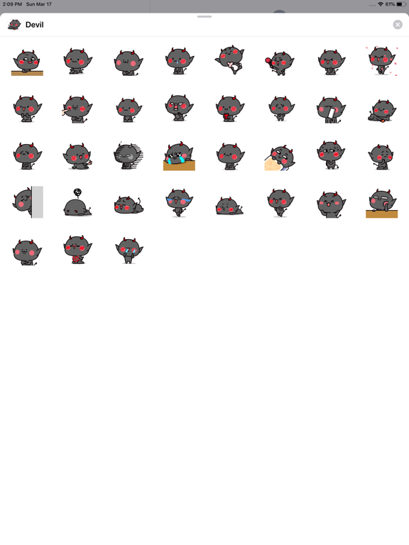 Screenshot #4 pour Funny Devil Animated Stickers