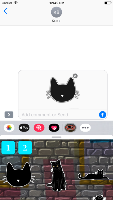 BlackCat Stickers Pack screenshot 2