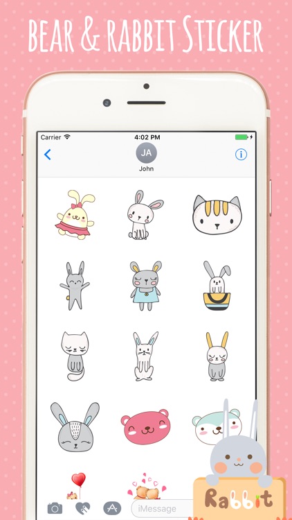 Bear Rabbit Stickers screenshot-3