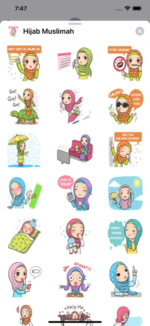 Hijab Muslimah Sticker(圖1)-速報App