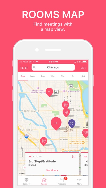 Pink Cloud: AA Meeting Finder