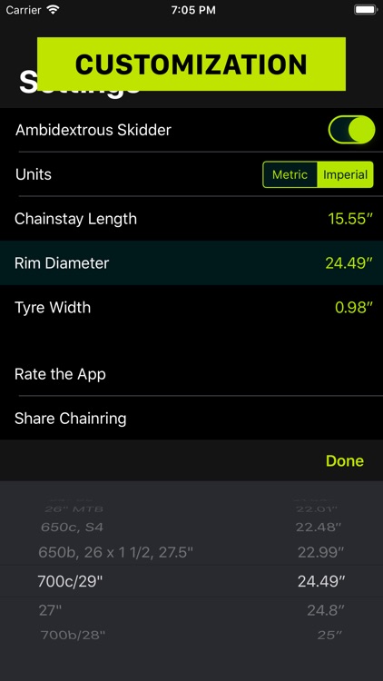 Bicycle Gear Ratio Calc screenshot-3