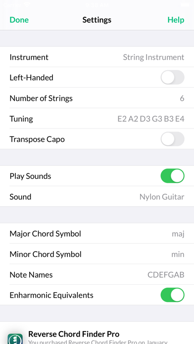 Reverse Chord Finder Pro screenshot