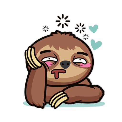 Sloth Emoticon Stickers Icon