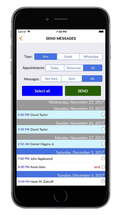 Sms Planner LITE-Send your SMS screenshot-4