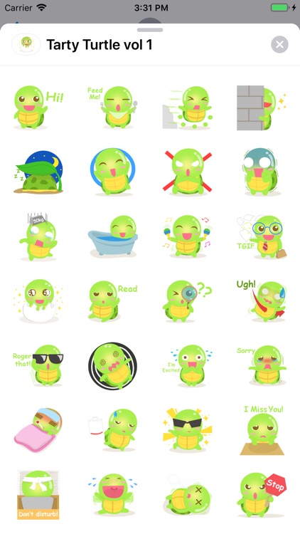 Tarty Turtle sticker vol 1