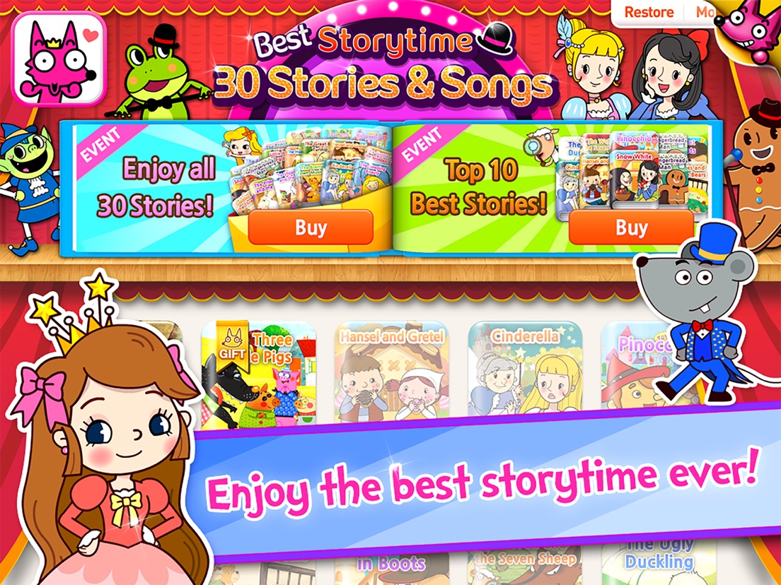 Best Storytime 30 Stories App voor iPhone, iPad en iPod touch AppWereld