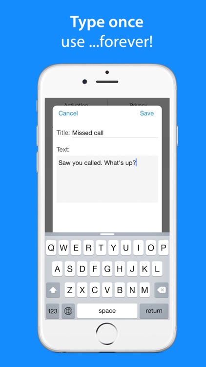 Canned Replies Keyboard