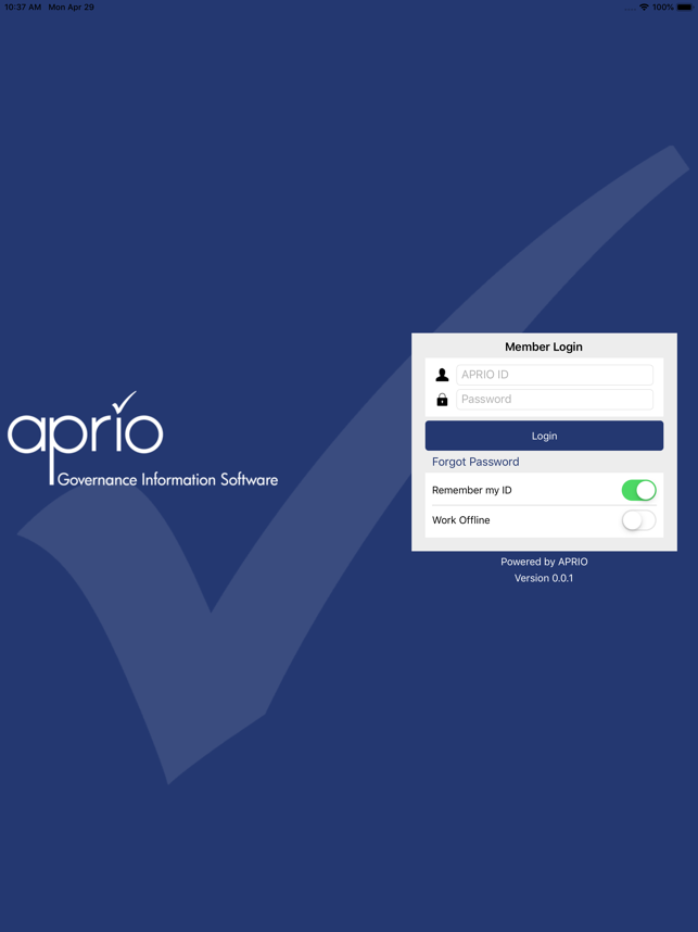 Aprio Xamarin