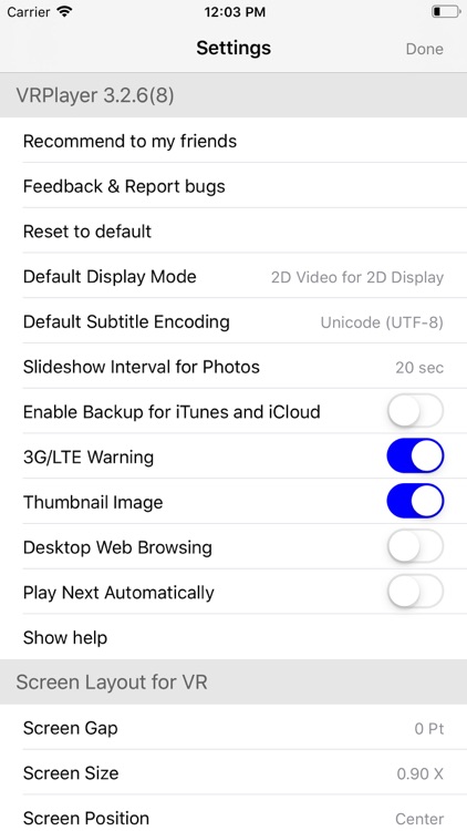 VRPlayer : 2D 3D 360° Video screenshot-6