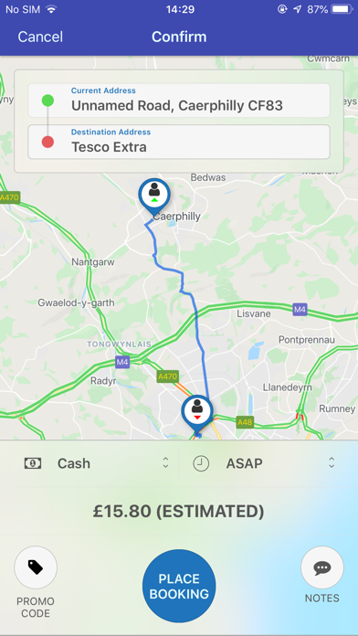 Castell Taxis Caerphilly screenshot 3