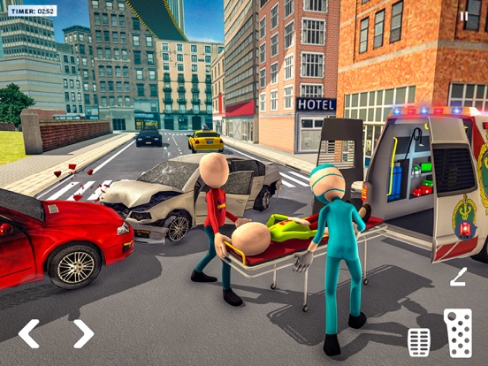 救急車 ルーフ ジャンピング ゲームのおすすめ画像1