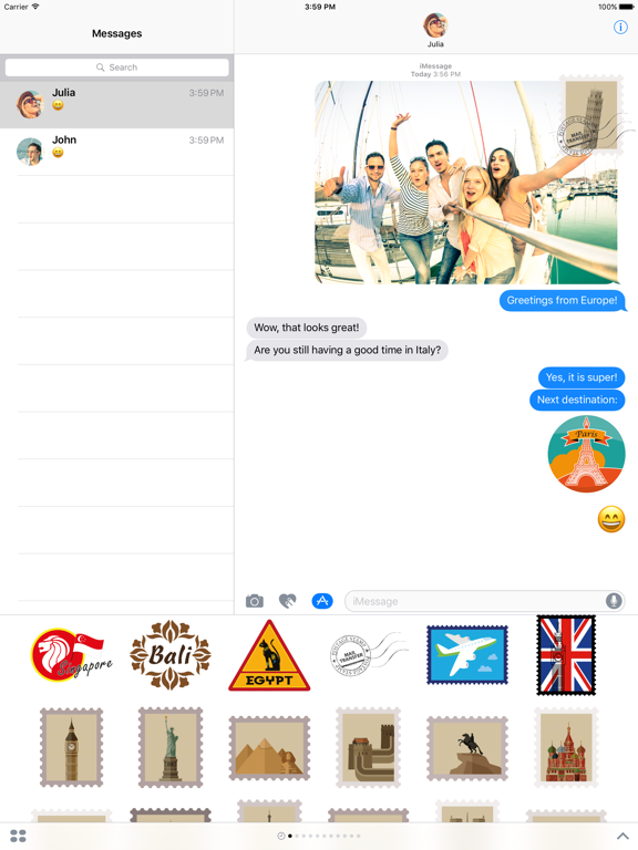 Screenshot #4 pour Travel Stickers – Holiday Away