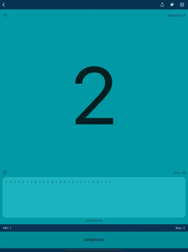 Screenshot 3 Random Number Generator App iphone