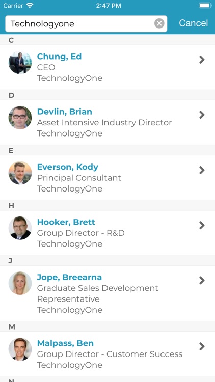 TechnologyOne Events screenshot-3