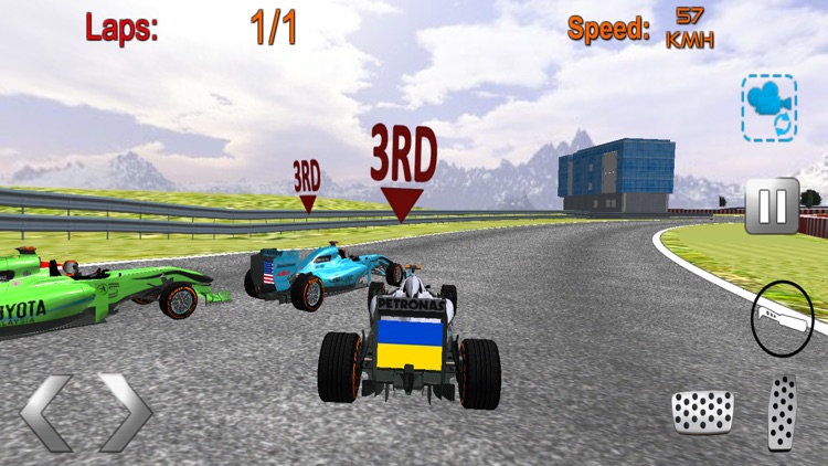 Formula racing car game