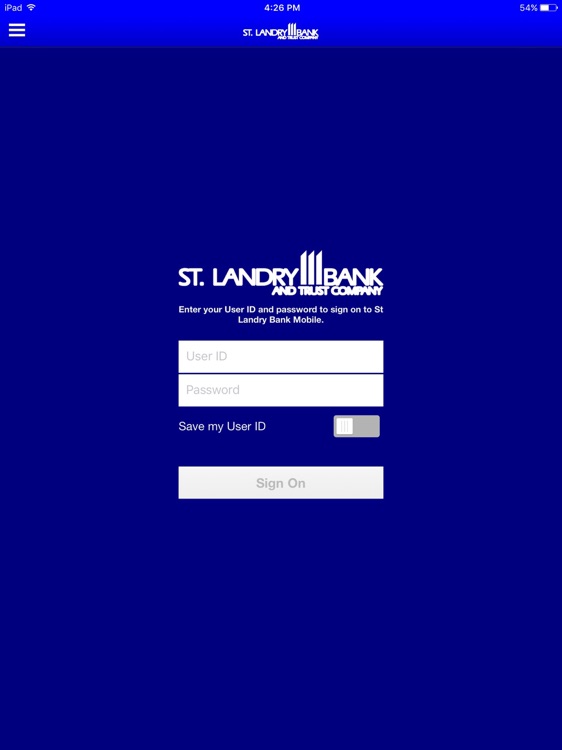 St. Landry Bank for iPad