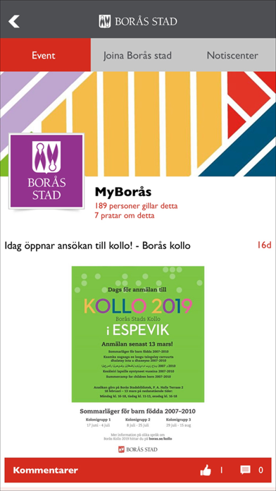 MyBorås screenshot 3