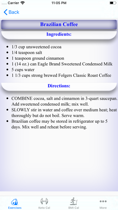 Coffee Recipes diet screenshot 2