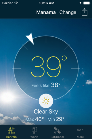 Bahrain Weather - náhled