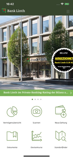 Bank Linth Mobile Banking