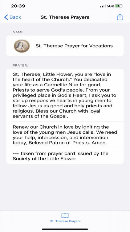 Saint Therese Prayers