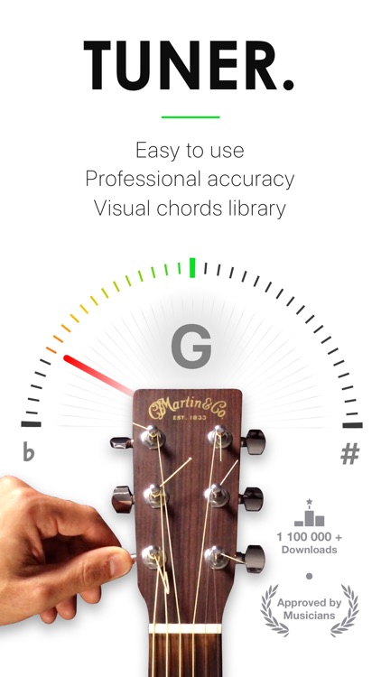 Guitar Tuner Pro, Bass,Ukulele screenshot-0