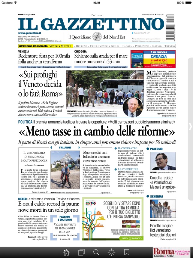 IL GAZZETTINO GRATIS SCARICARE