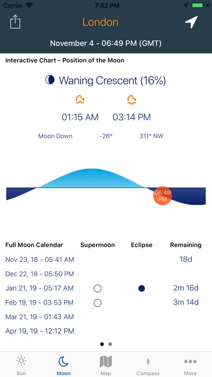 Sky Tracker : Sun & Moon screenshot-1