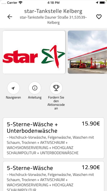 Autowäsche App