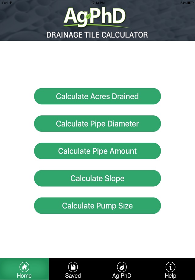 Drainage Tile Calculator screenshot 2