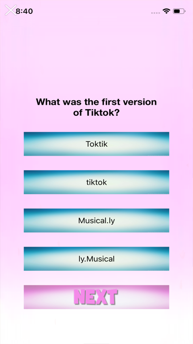 screenshot of Quiz for Fans TKT 5