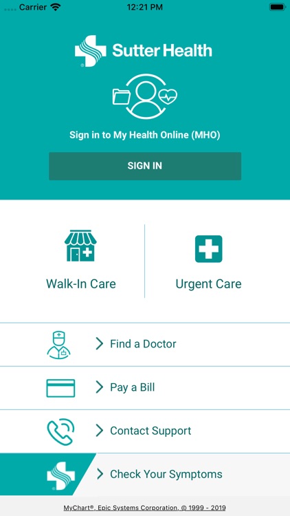 Sutter Health My Health Online screenshot-0