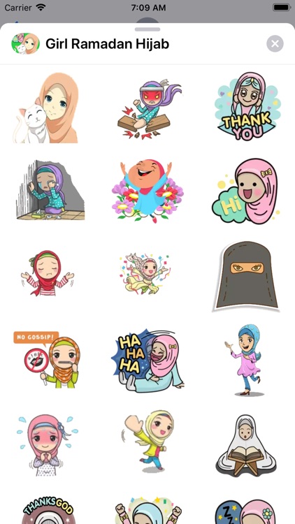 Hijab Girl Stickers Ramadan screenshot-1