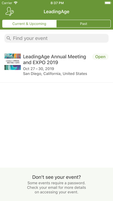 How to cancel & delete LeadingAge Events from iphone & ipad 2